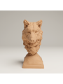 Grey Wolf Bust – Symbolic 3D Resin Miniature