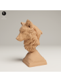 Grey Wolf Bust – Symbolic 3D Resin Miniature