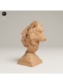 Grey Wolf Bust – Symbolic 3D Resin Miniature