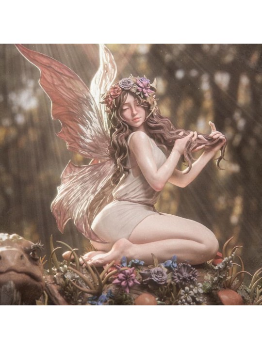 Fairy Blossom – Fantasy Fairy & Turtle 3D Resin Miniature