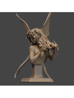 Fairy Blossom Bust – Fantasy Fairy 3D Resin Miniature