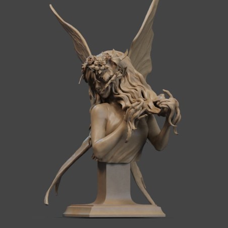Busto Fairy Blossom – Miniatura De Hada En Resina 3D