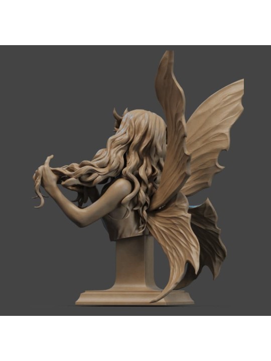 Busto Fairy Blossom – Miniatura De Hada En Resina 3D