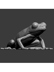 Rana De Ojos Granates – Miniatura En Resina 3D