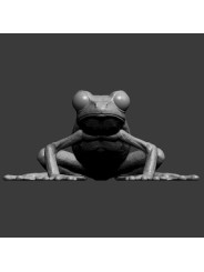 Rana De Ojos Granates – Miniatura En Resina 3D