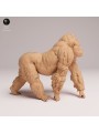 Gorila de Montaña Plateado - Miniatura de Resina para Modelismo y Colección