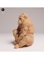 Mountain Gorilla with Baby - Resin Miniature for Painters and Collectors