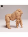 Gorila de Montaña Rugiendo - Miniatura de Resina para Modelismo y Colección