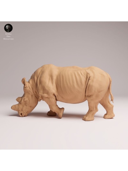 White Rhino - Resin Miniature for Painters and Collectors