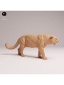 Roaring Amur Leopard - Detailed Resin Miniature for Collectors