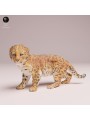 Cachorro de Leopardo del Amur - Miniatura de Resina para Coleccionistas