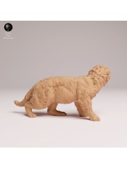 Cachorro de Leopardo del Amur - Miniatura de Resina para Coleccionistas