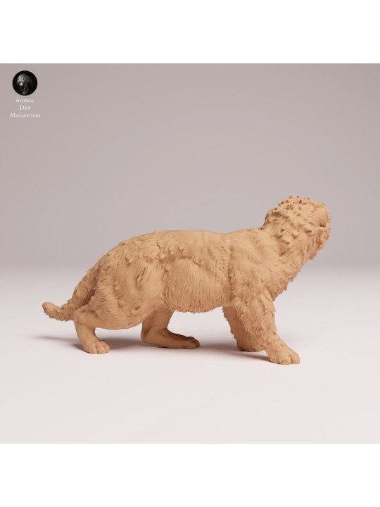 Amur Leopard Cub - Resin Miniature for Collectors and Painters