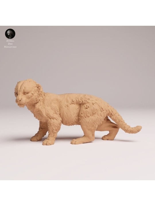 Cachorro de Leopardo del Amur - Miniatura de Resina para Coleccionistas