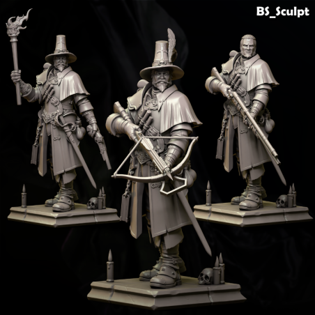The Witch Hunter - Miniatura de 75 mm en Resina