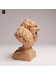 Mountain Gorilla Roaring Bust - 1/12 & 1/6 Scales | Oda Models