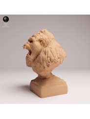 Mountain Gorilla Roaring Bust - 1/12 & 1/6 Scales | Oda Models