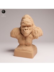 Mountain Gorilla Calm Bust - 1/12 & 1/6 Scales | Oda Models