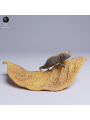 Chameleon on Leaf - Resin Miniature