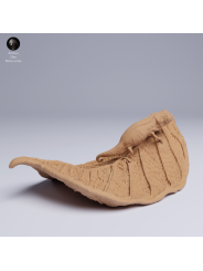 Chameleon on Leaf - Resin Miniature