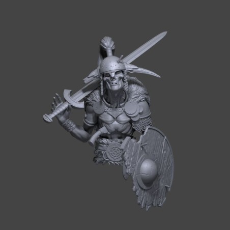 Draugr Undead Warrior - Fantasy Bust to Paint | 1/10