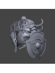 Hoenir the Norse Protector - Warrior Bust with Shield | 1/10 Scale
