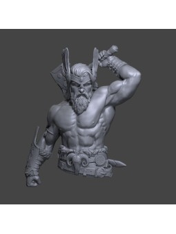 Thor, God of Thunder - Mythological Resin Bust | 1/10 Scale