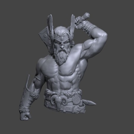 Thor, el Dios del Trueno - Busto Mitológico en Resina | Escala 1/10