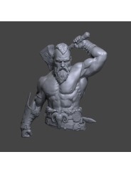 Thor, el Dios del Trueno - Busto Mitológico en Resina | Escala 1/10