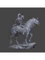Draugr on Horseback – Dark Fantasy Resin Miniature 75 mm