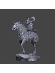 Draugr on Horseback – Dark Fantasy Resin Miniature 75 mm