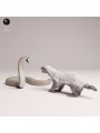 Black Mamba Vs Honey Badger – Wild Animal Scene In Resin Miniature