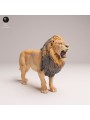 Roaring Male Lion – African Wildlife Miniature in 3D Resin