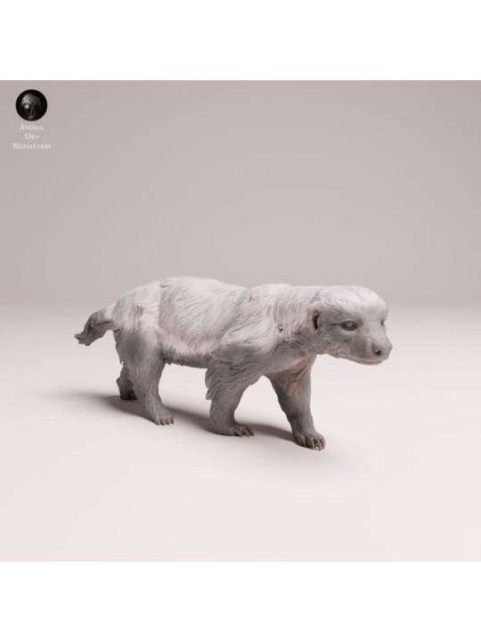 Honey Badger – African Wildlife Miniature in 3D Resin