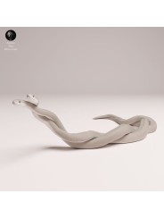 Black Mambas in Courtship – 3D Resin Miniature