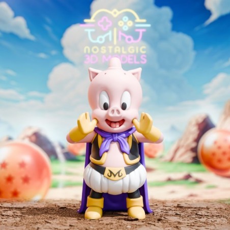 Porki Boo – Miniatura Chibi en Resina 3D (35 mm y 54 mm)