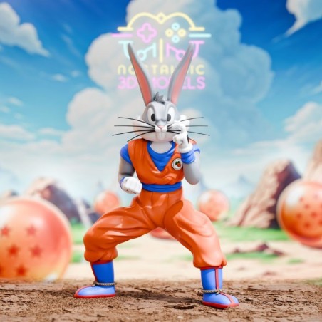 Bunny Goku – Chibi Resin Miniature (35 mm and 54 mm)