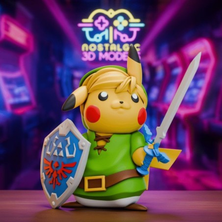 Zelda Pikachu – Chibi Resin Miniature (35 mm and 54 mm)