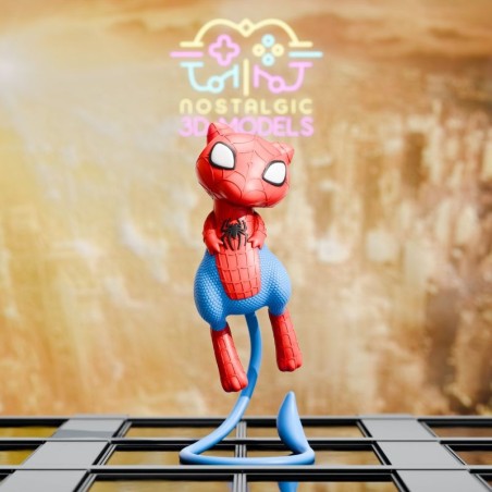 Mew Spiderman – Chibi Resin Miniature (35 mm and 54 mm)
