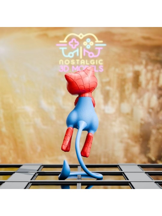 Mew Spiderman – Miniatura Chibi en Resina 3D (35 mm y 54 mm)