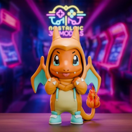 Charmander Chibi | Miniatura en Resina 3D