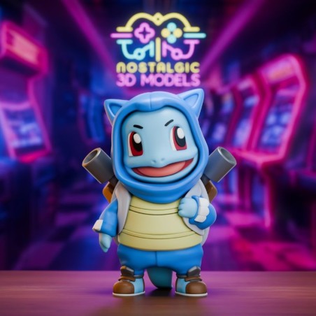 Squirtle Chibi | Miniatura en Resina 3D