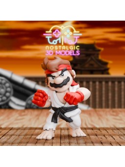 Mario Ryu Chibi | Miniatura en Resina 3D