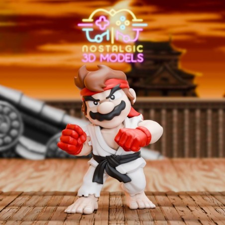 Mario Ryu Chibi | 3D Resin Miniature