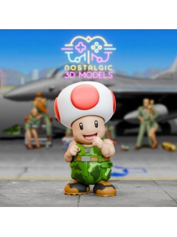 Toad Guile Chibi | Miniatura en Resina 3D