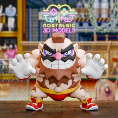 Wario Zangief Chibi | 3D Resin Miniature