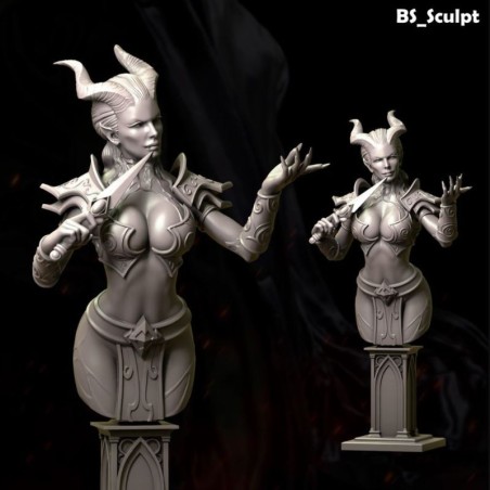 Queen of Pain – Busto 65 mm | Miniatura en Resina 3D