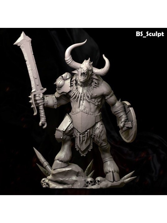 The Minotaur – Figura 75 mm | Miniatura en Resina 3D