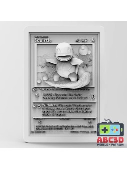 Carta Squirtle 92 mm | Miniatura en Resina 3D