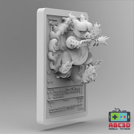 Carta Magmar 92 mm | Miniatura en Resina 3D